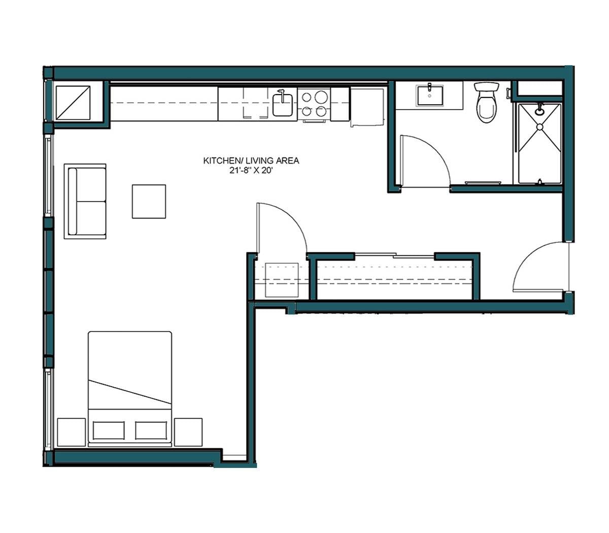 Studio-A3 floor plan