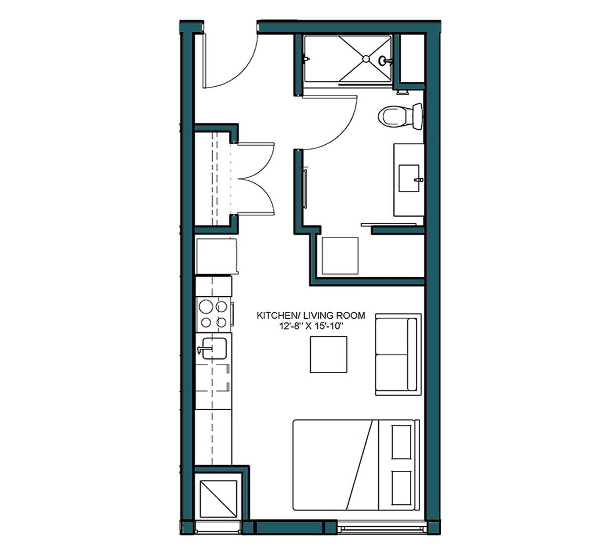 Studio-A1 floor plan