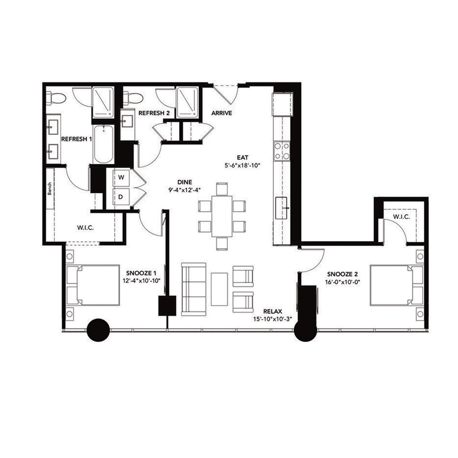 Unit 0313 floor plan