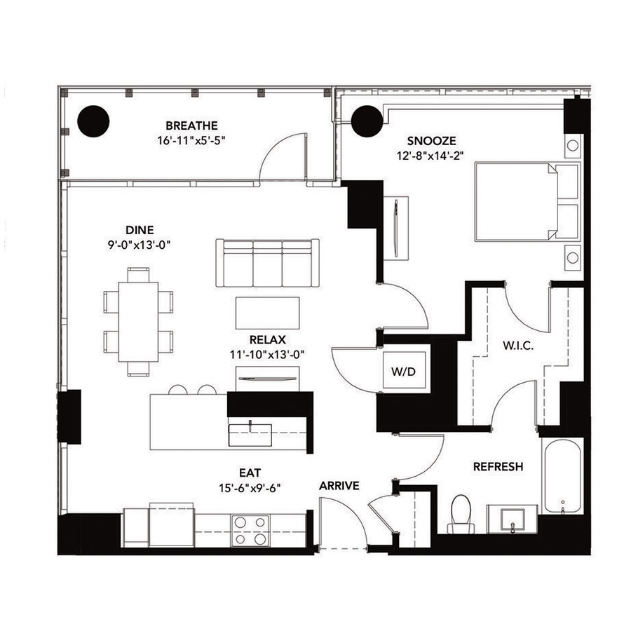 Unit 1208 floor plan