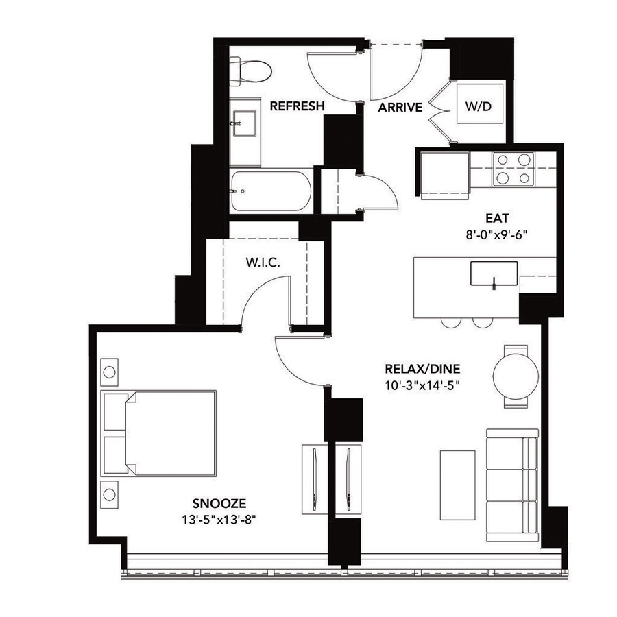 Unit 0803 floor plan