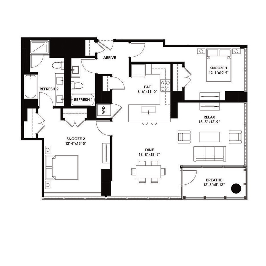 Unit 2817 floor plan