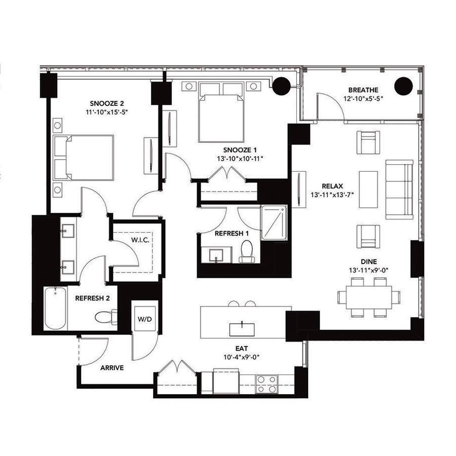 Unit 0516 floor plan