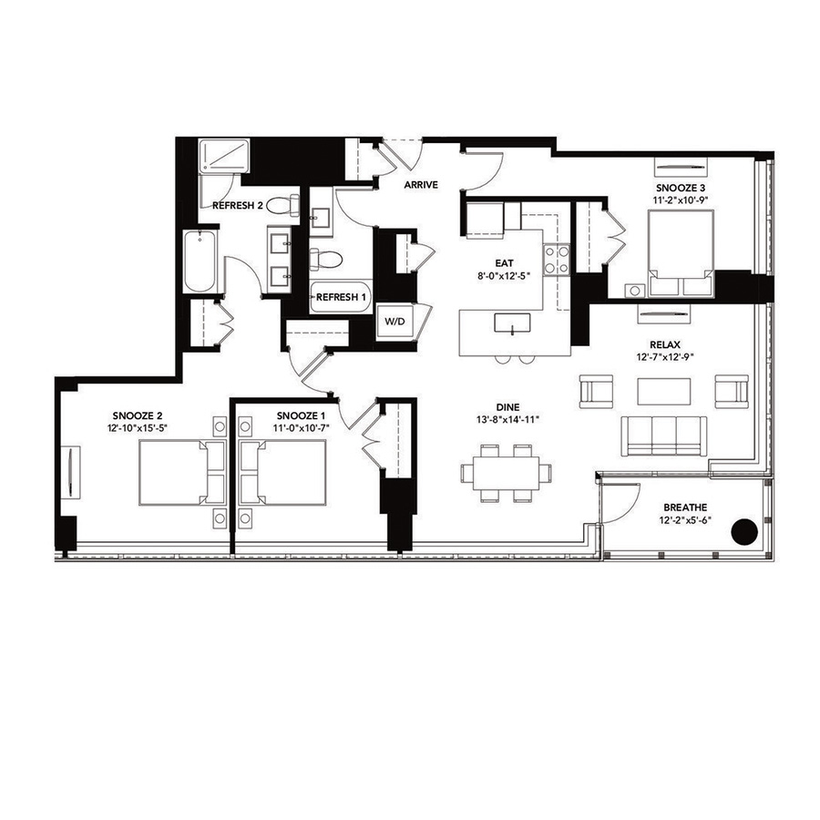 Unit 3211 floor plan