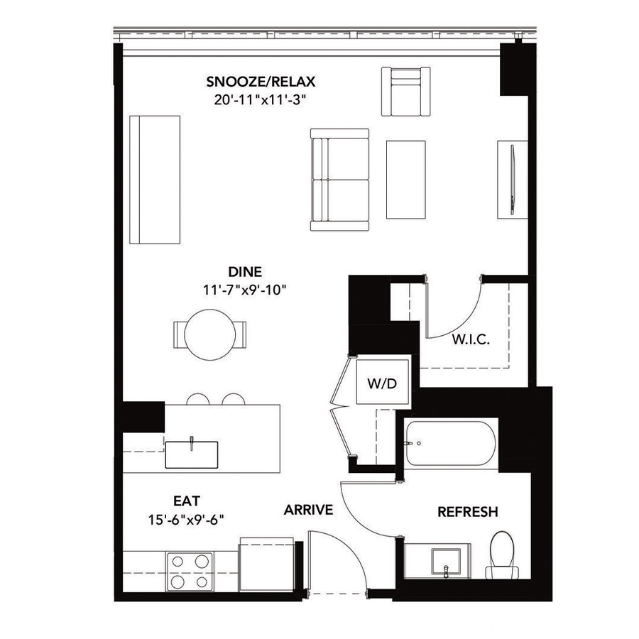 Unit 2010 floor plan