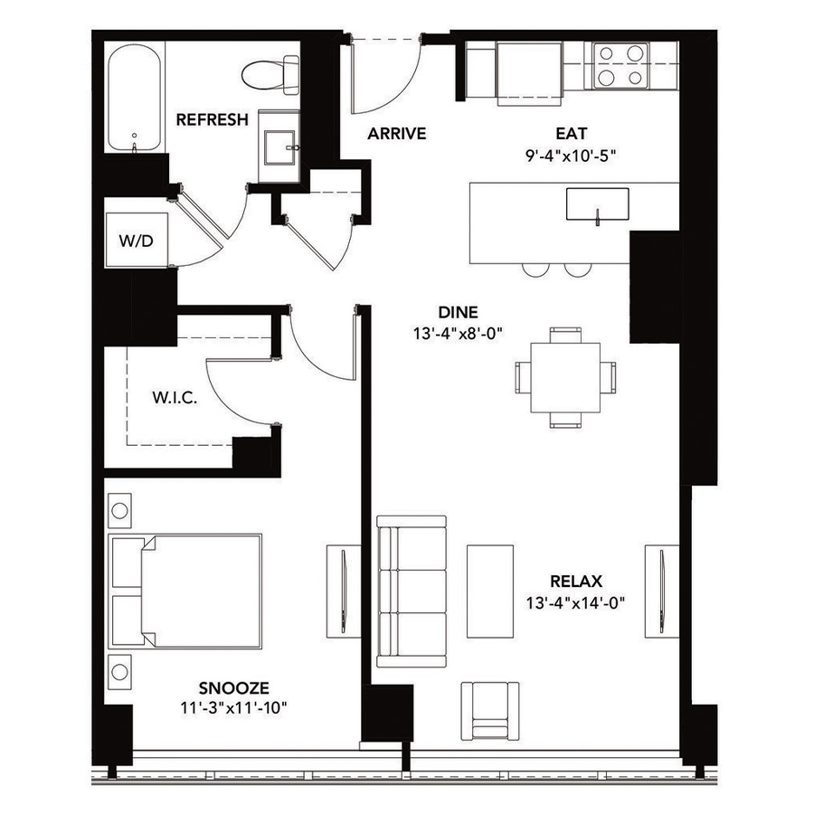 Unit 3209 floor plan
