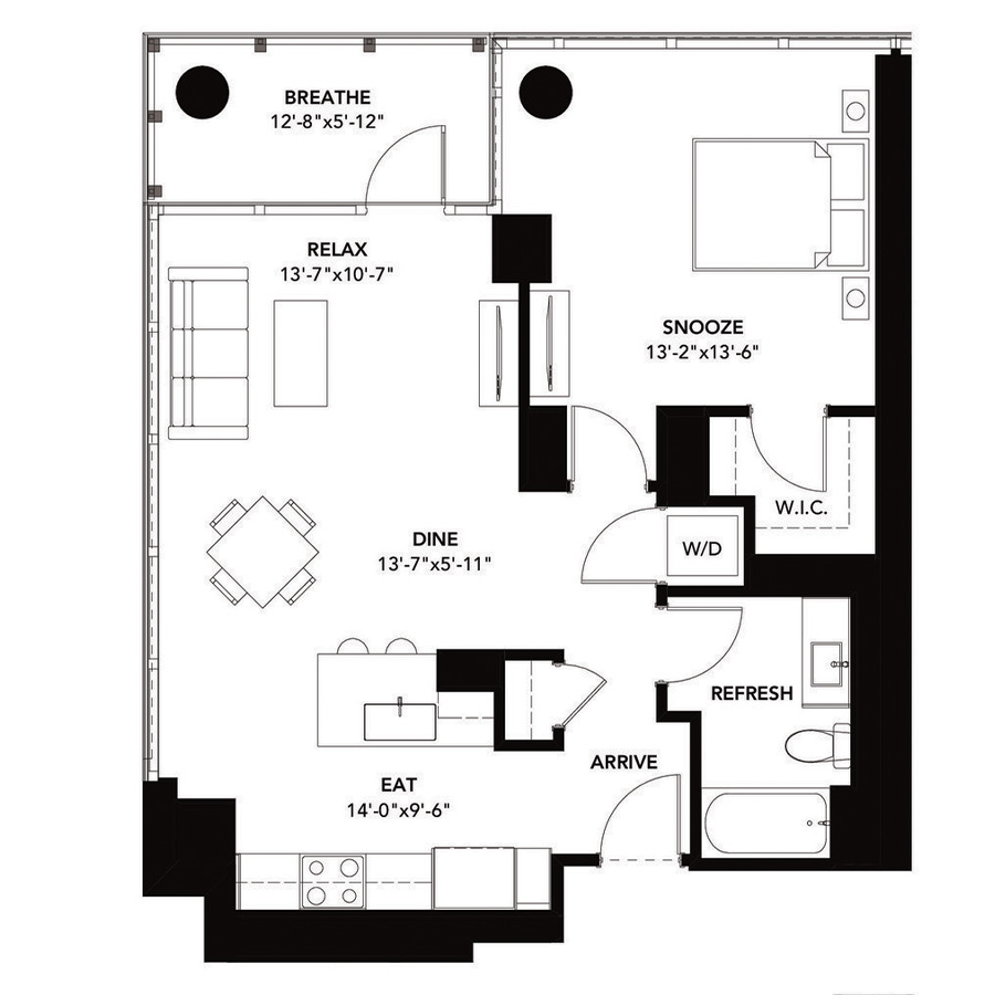 Unit 0702 floor plan