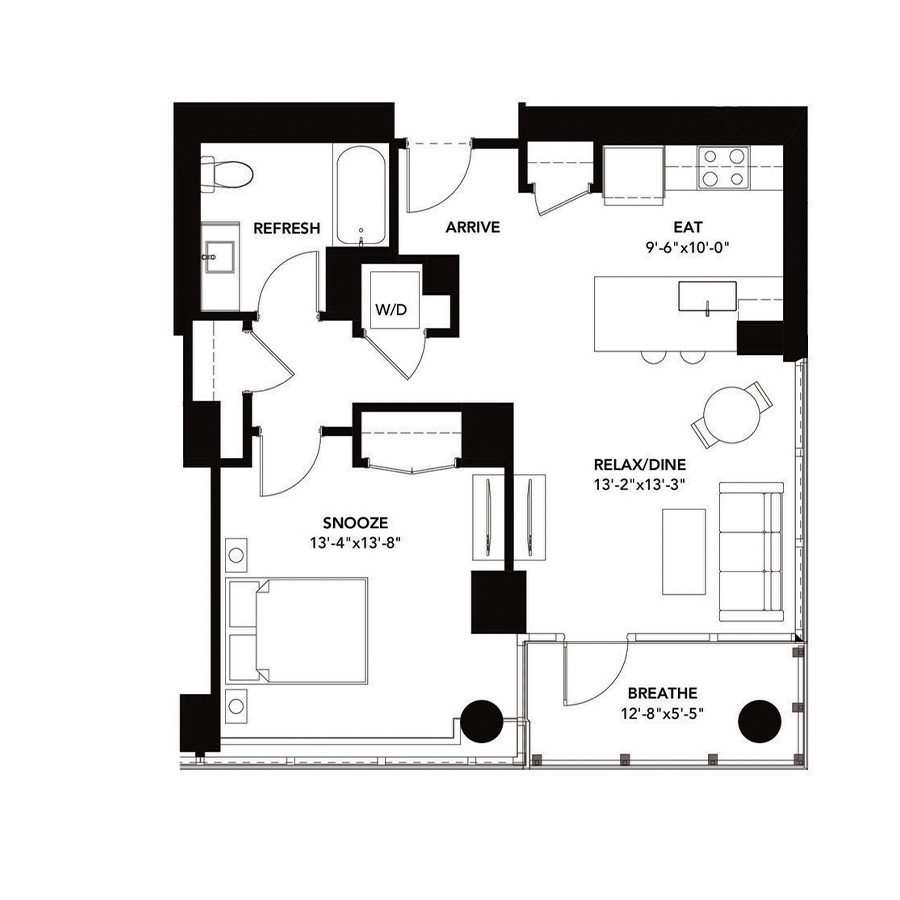 Unit 1609 floor plan