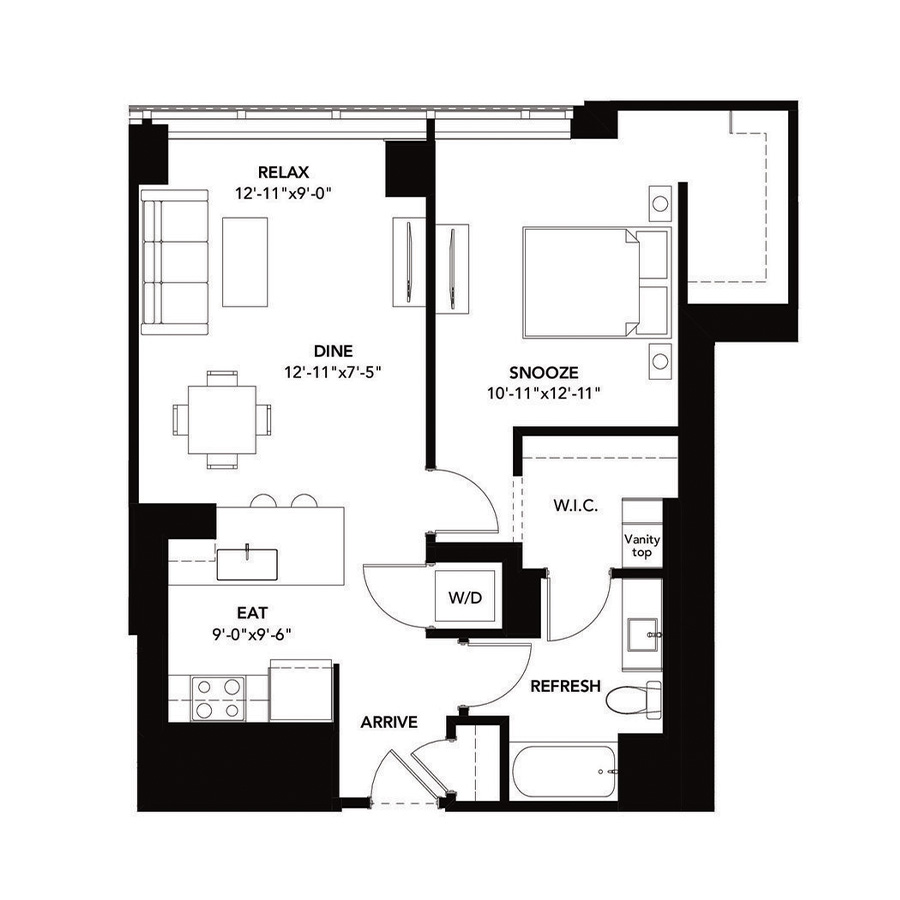 Unit 1306 floor plan