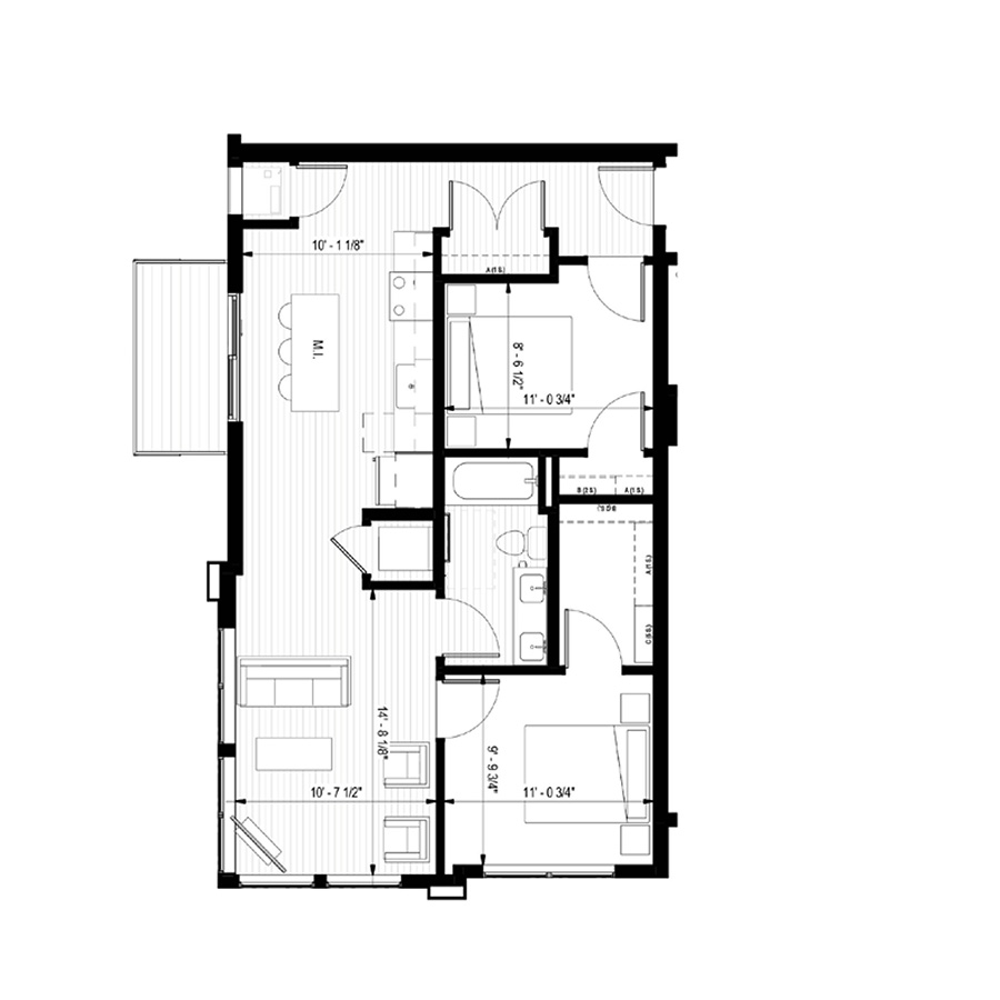 H floor plan