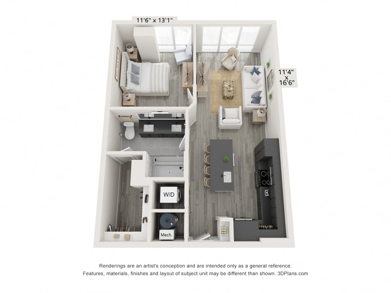 A2 floor plan