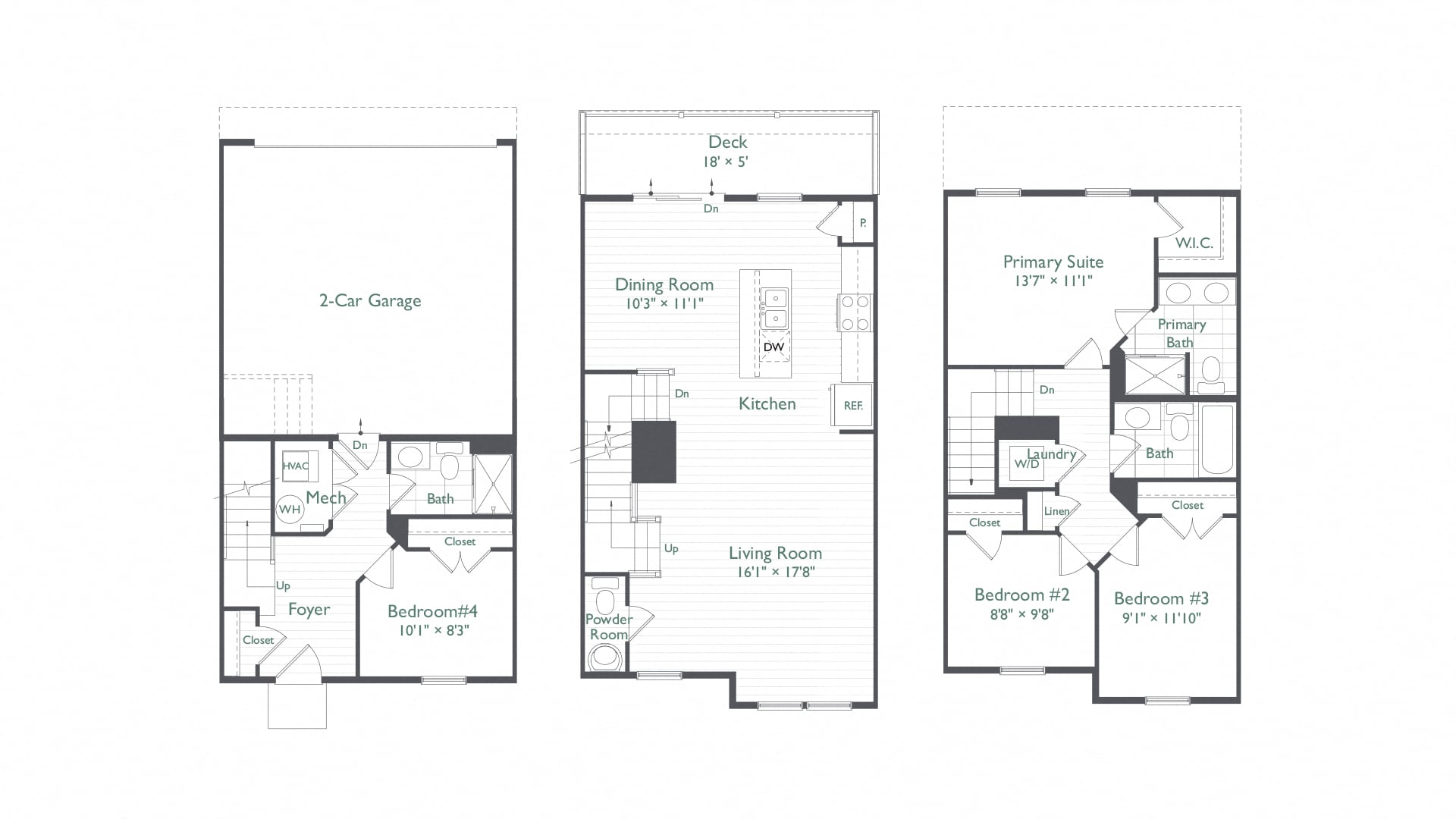 4 Bed/3.5 Bath-Branch II floor plan