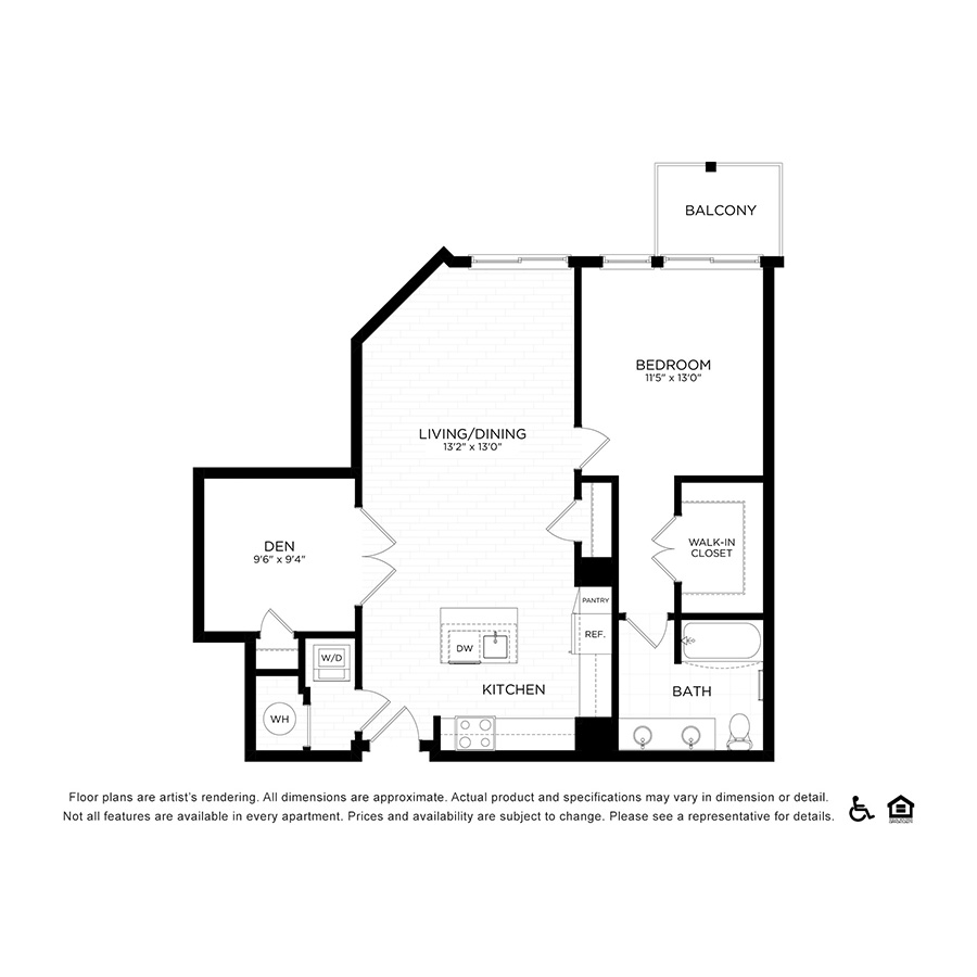 1B floor plan