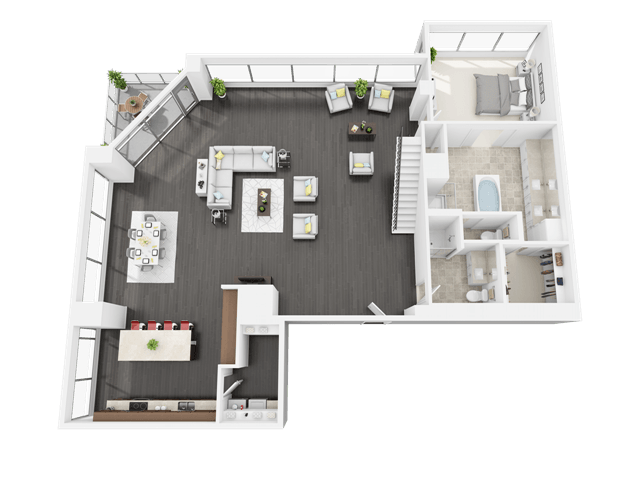 N floor plan
