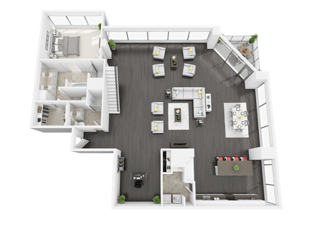 L floor plan