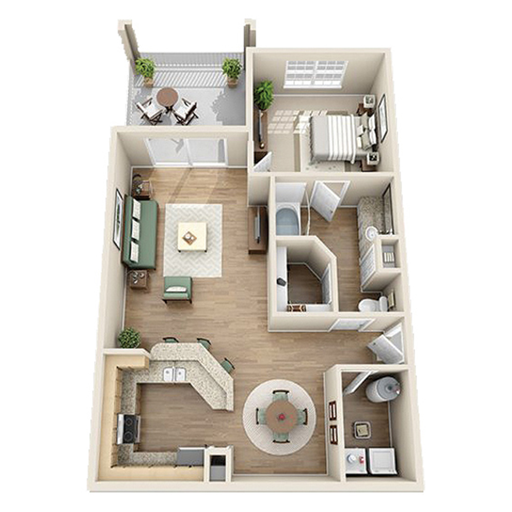 The Dilworth W/Patio floor plan