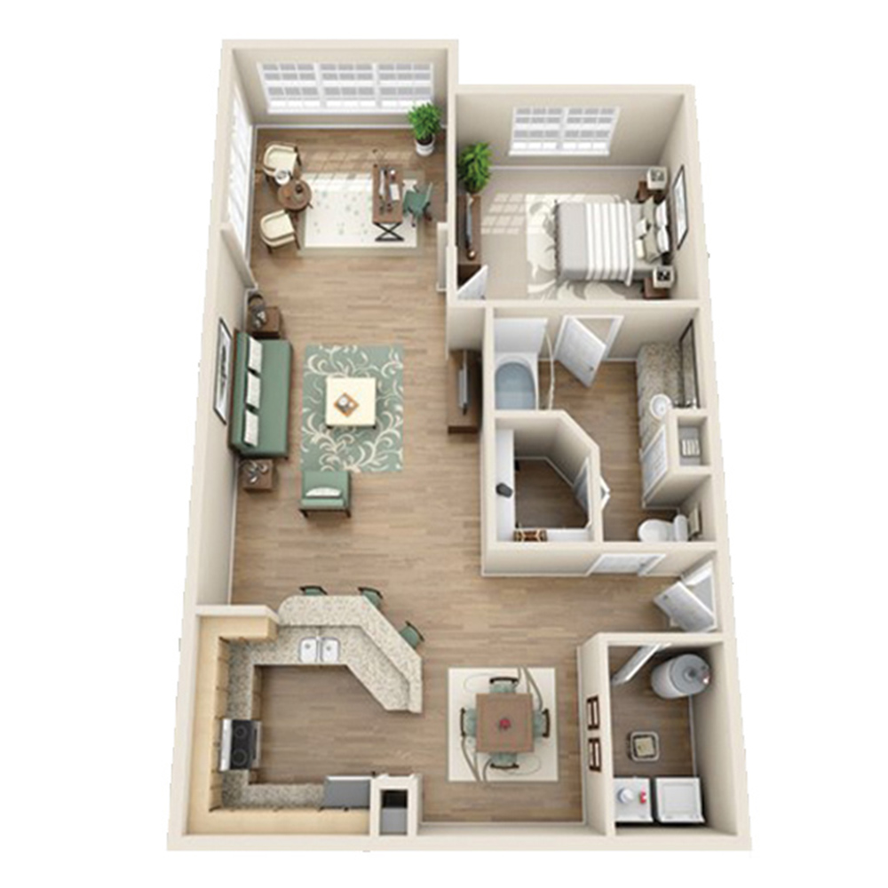 The Dilworth W/Solarium floor plan