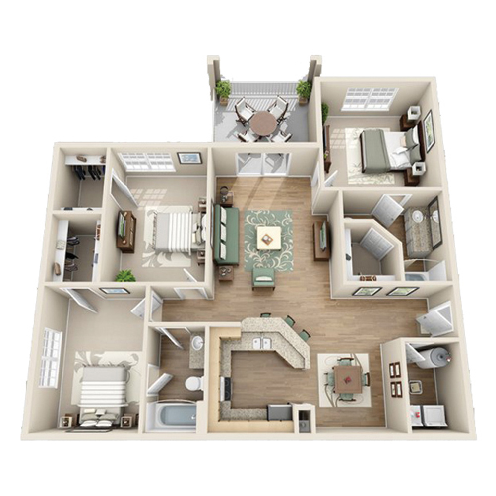 The Ballantyne W/Patio floor plan