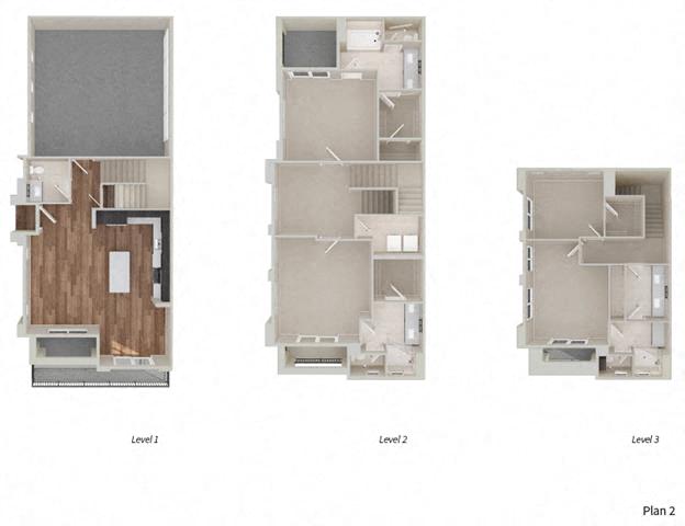 Townhome Two 4 x 3.5 floor plan