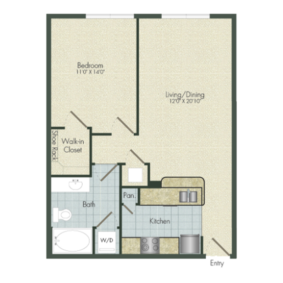 A2 floor plan