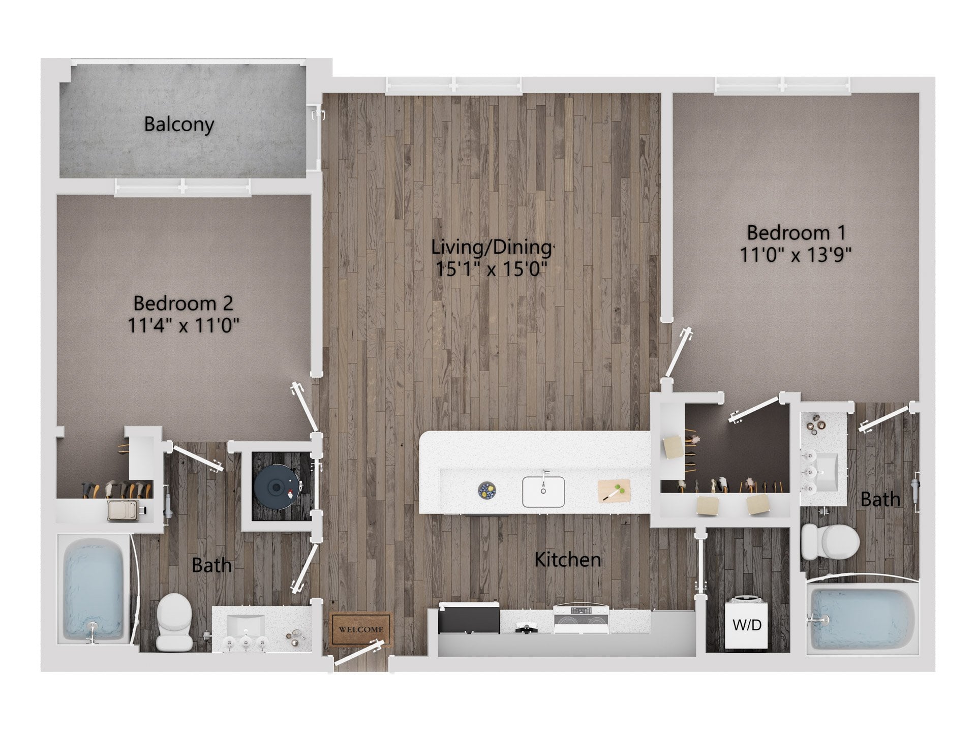 Fairland (2/2) floor plan