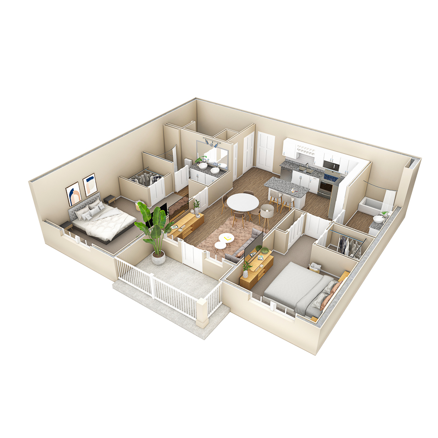 2 BR Haven Summit floor plan