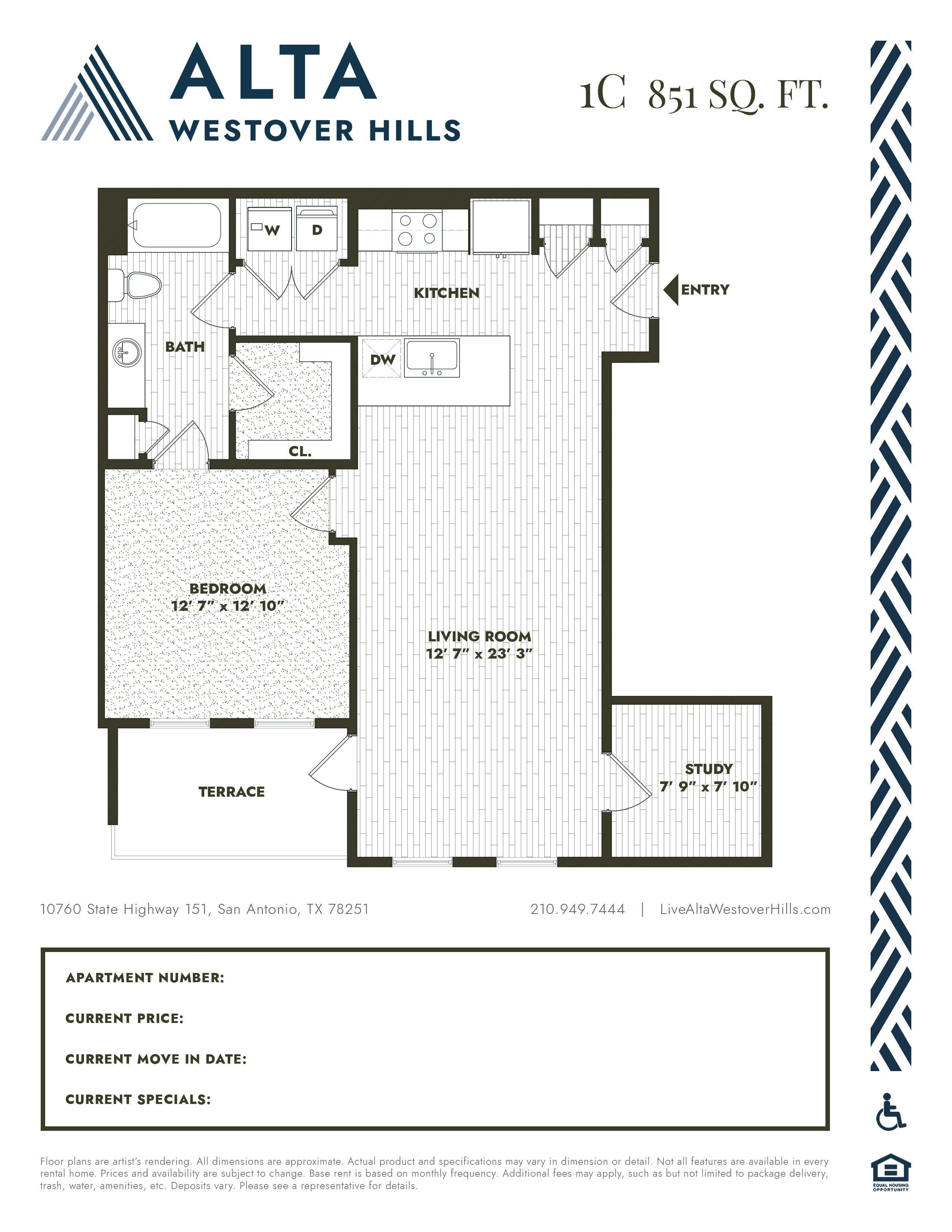 1CALT floor plan