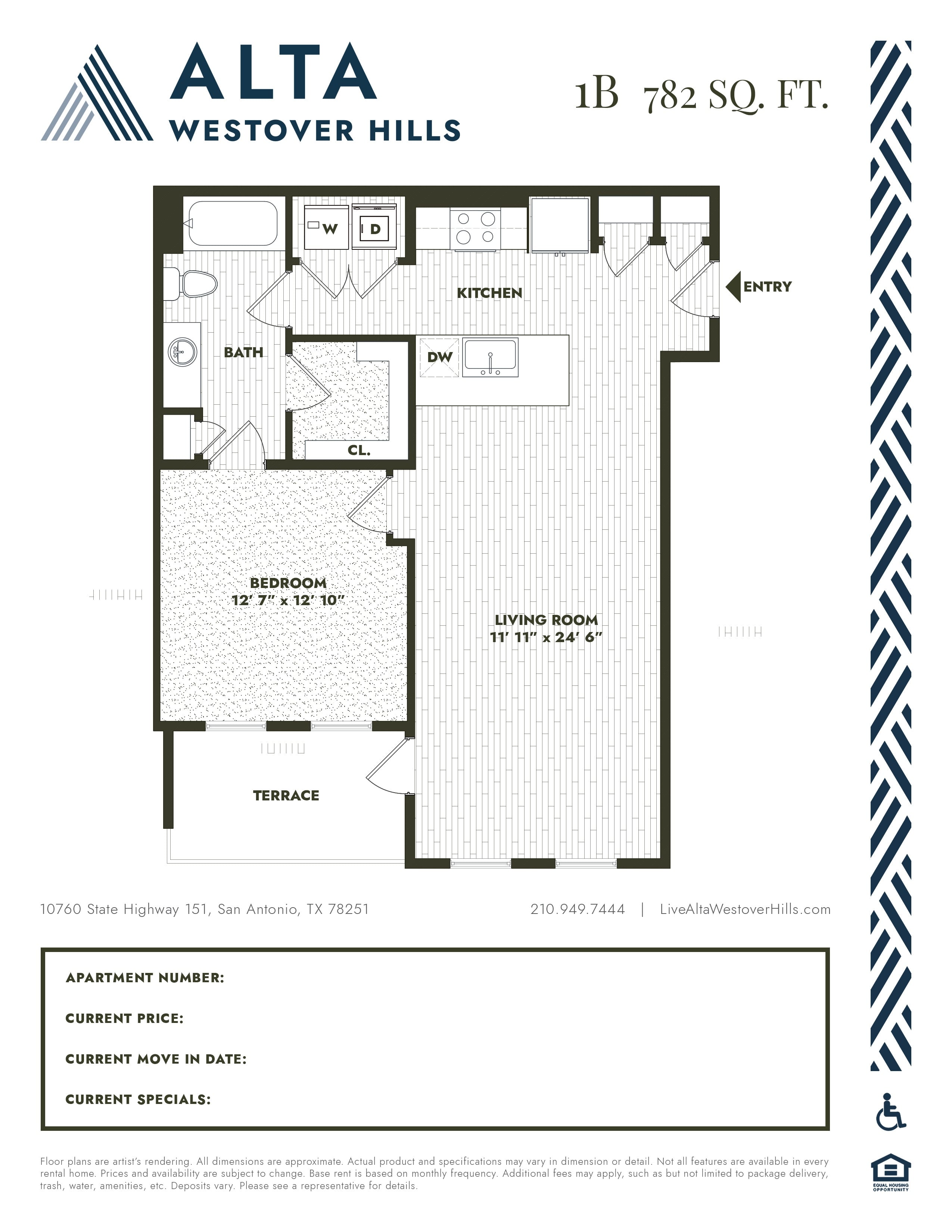 1BALT floor plan
