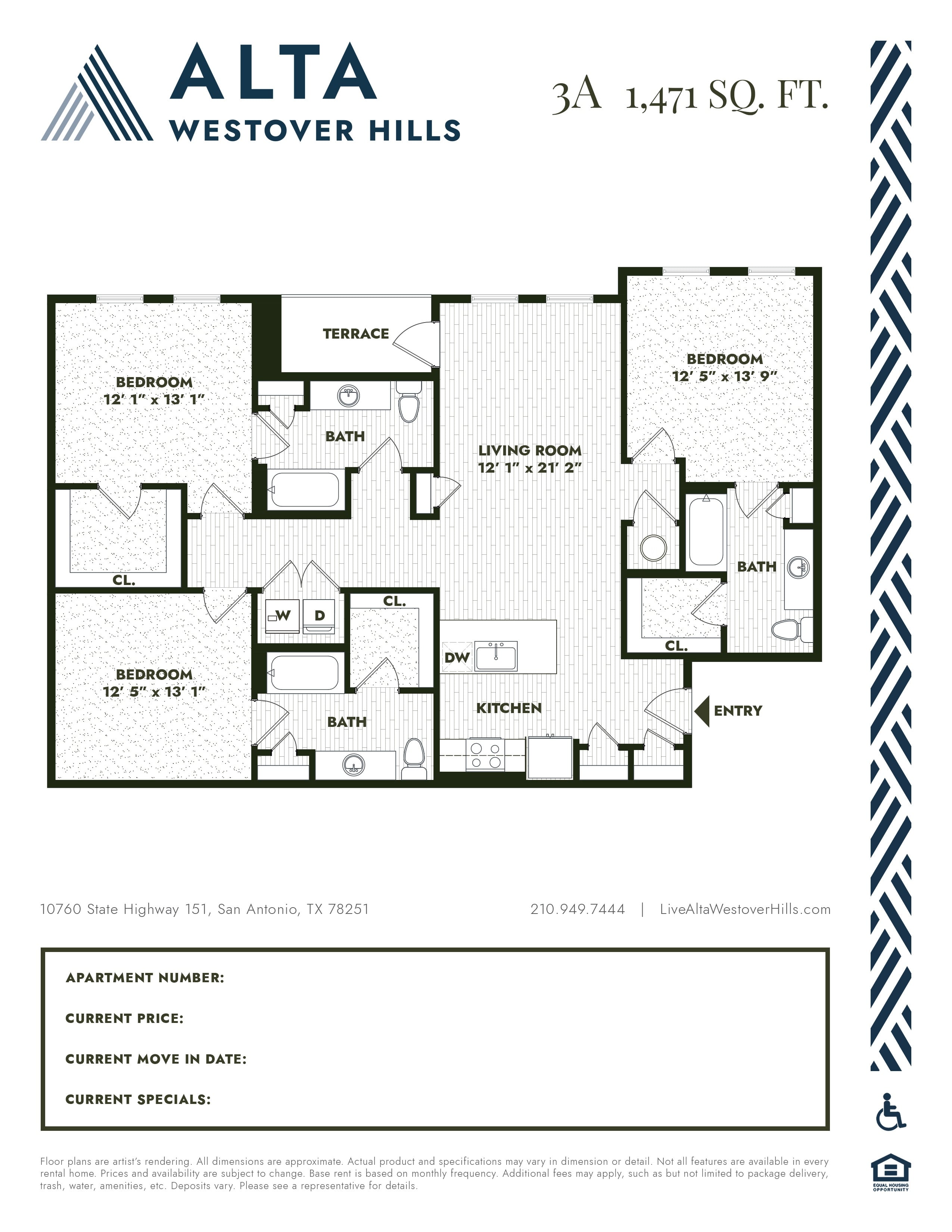 3AA floor plan