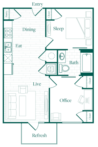 GEM Revel floor plan