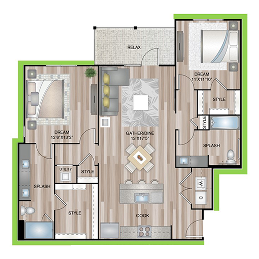 B5P8 floor plan