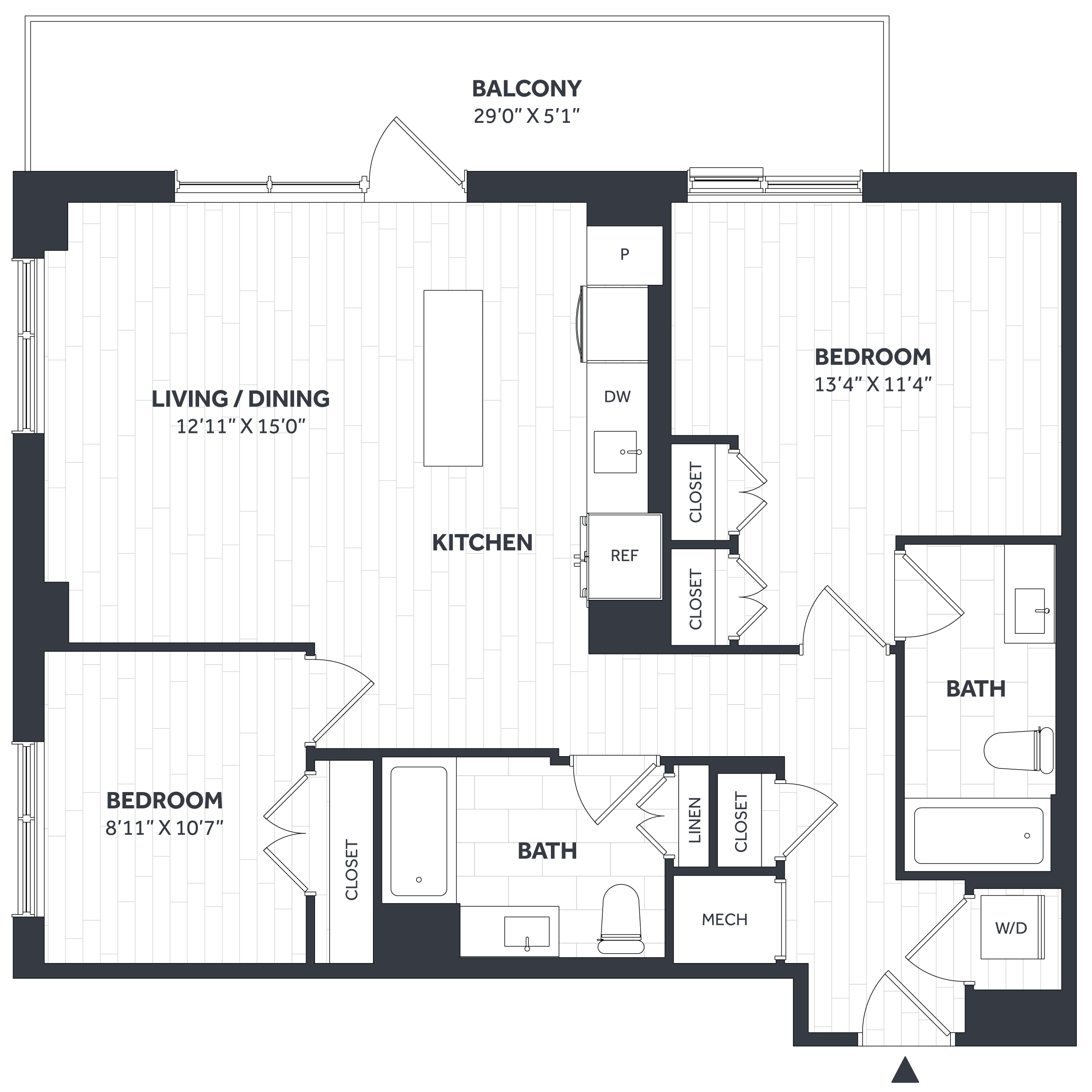 2 Bed/2 Bath - Stratos - CC10 floor plan