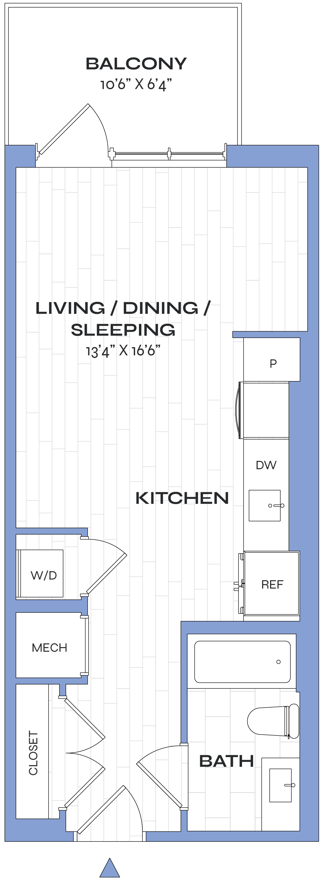 Studio - Poplar - E01a floor plan