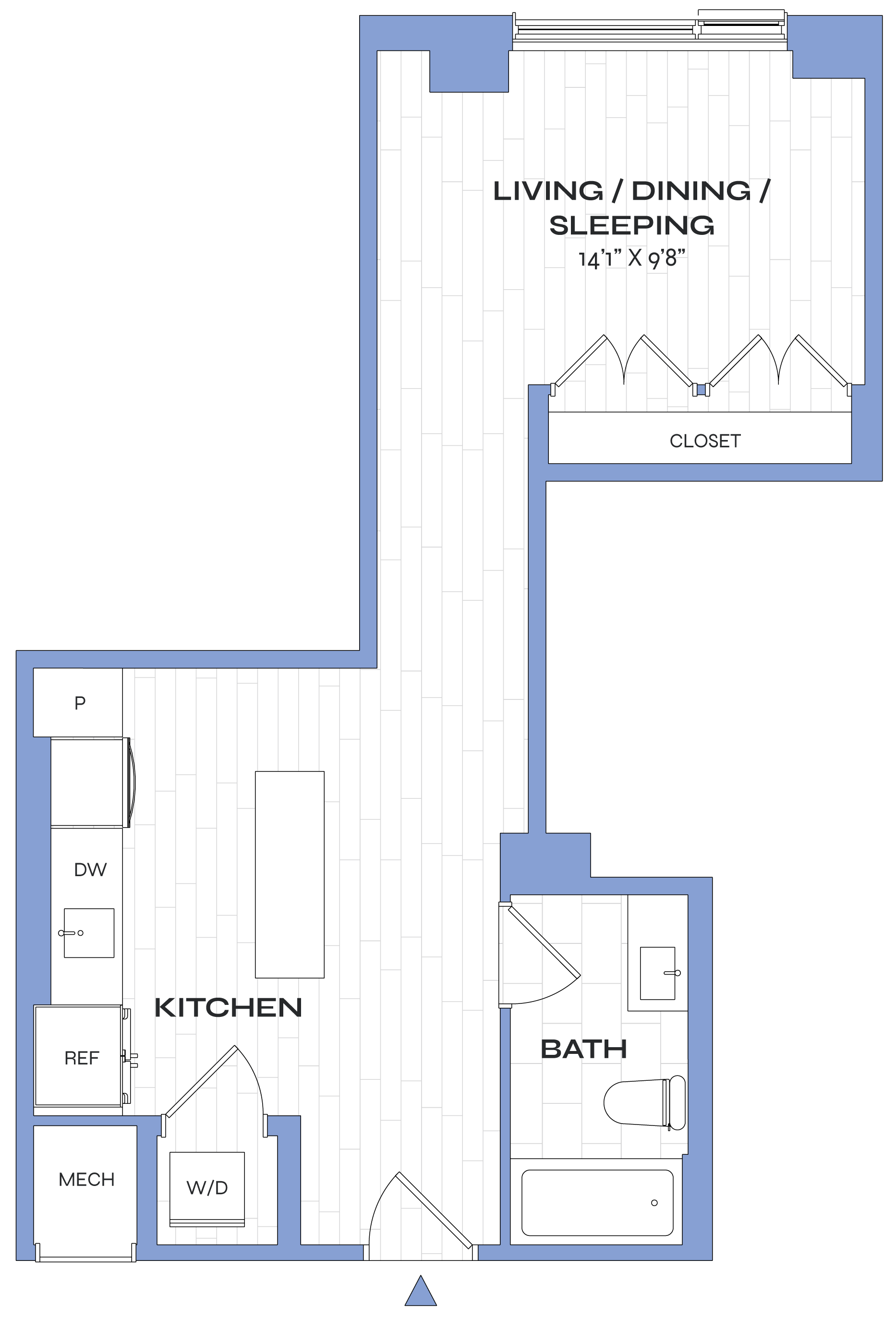 Studio - Poplar - E09 floor plan