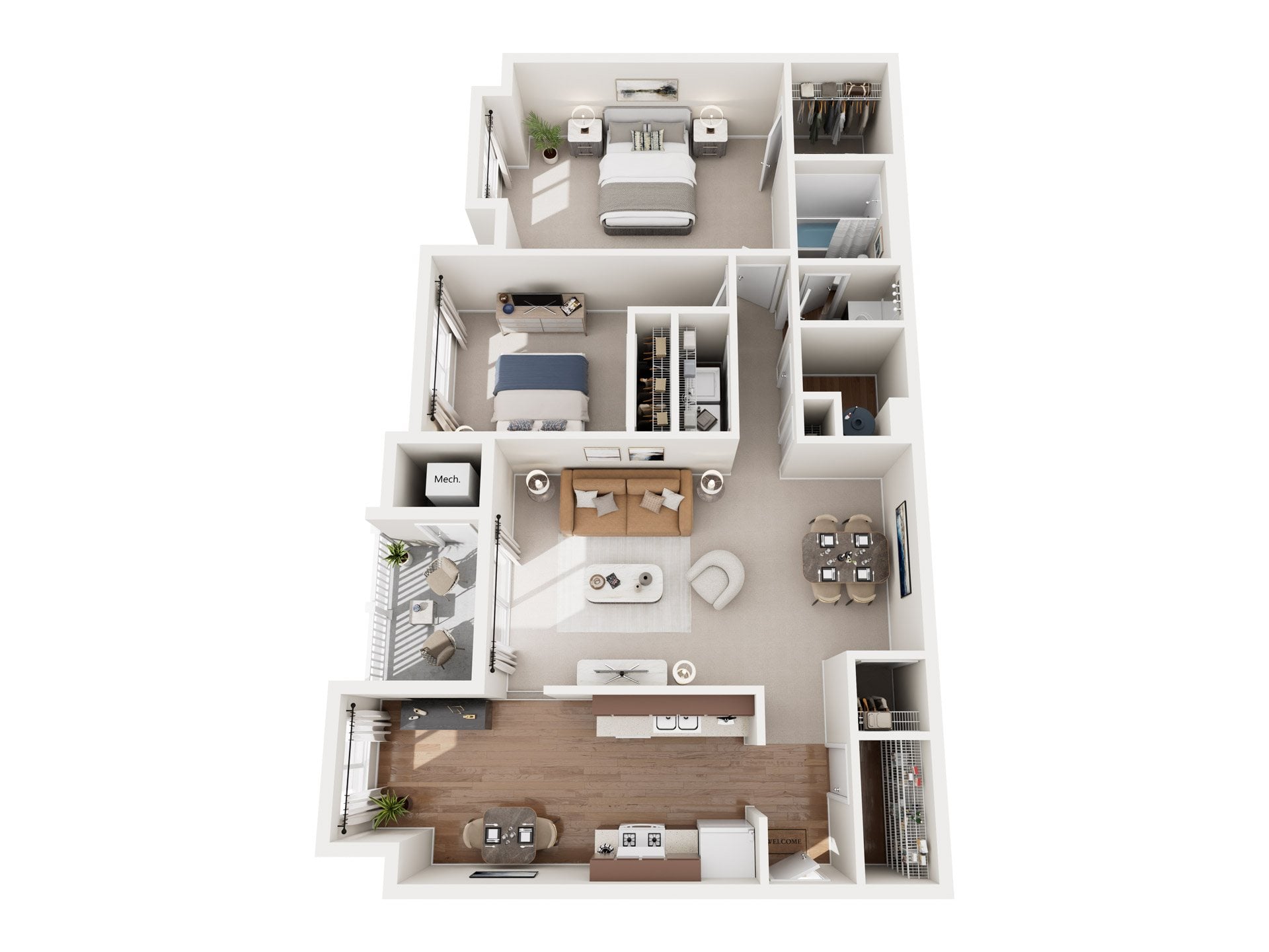 2x1 Large - Silver floor plan