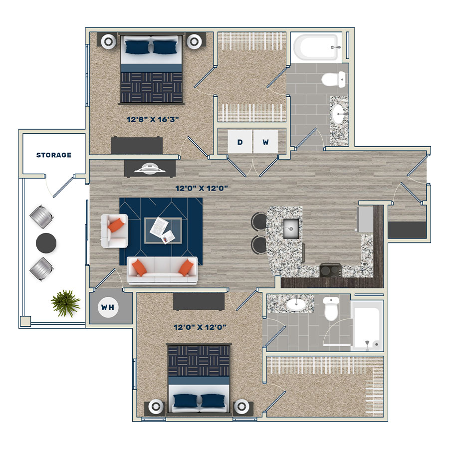 B2C floor plan