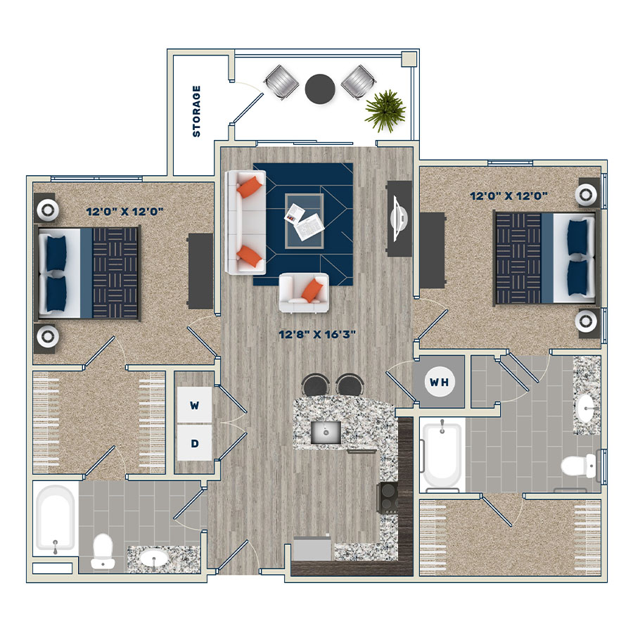 B2A floor plan