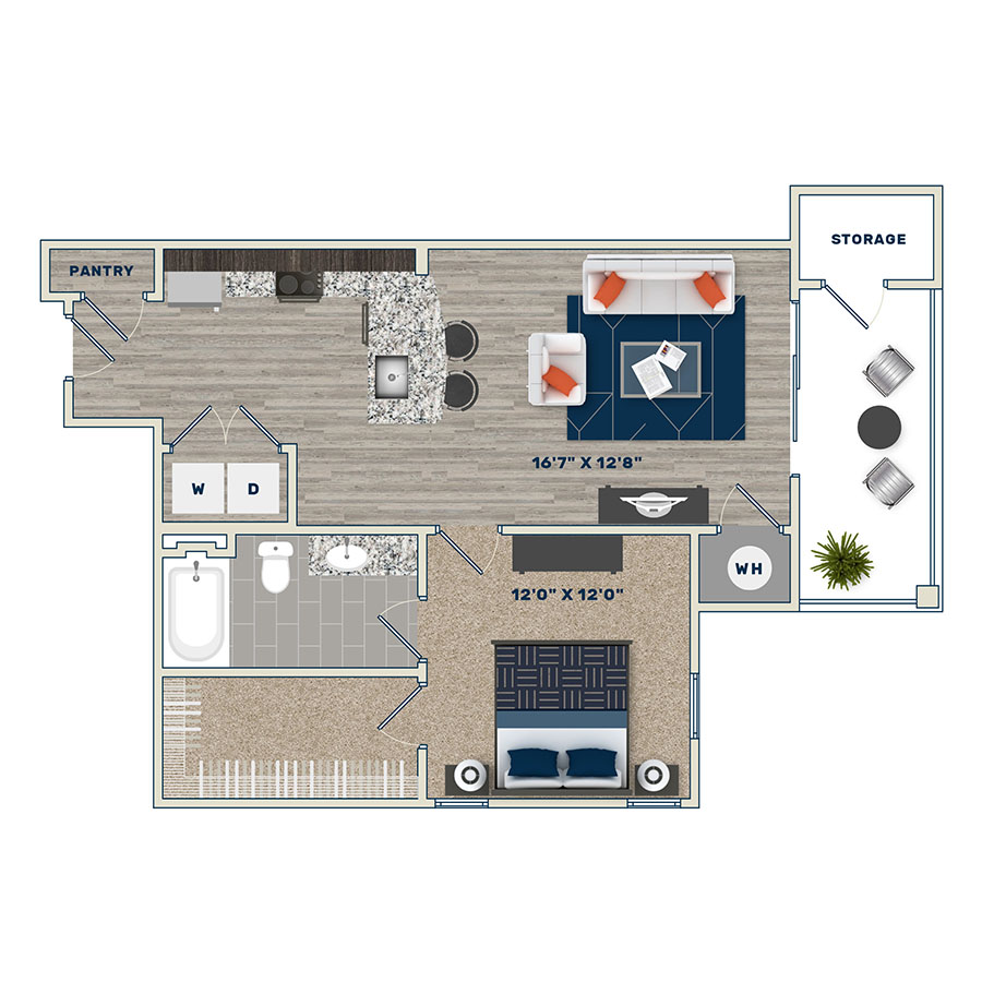 A1B floor plan