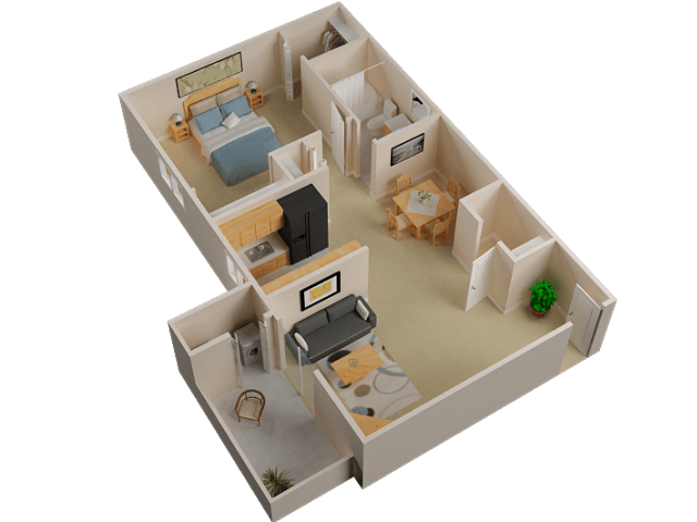 Astor Renovated floor plan