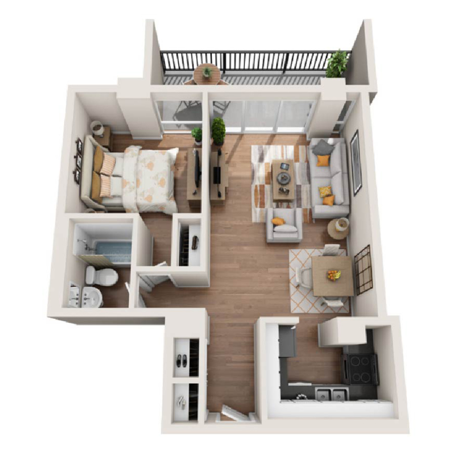 The Clay AFF floor plan