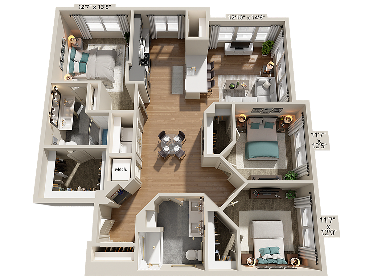 C1H floor plan