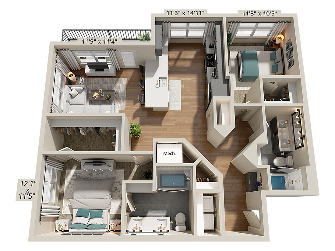 B4 floor plan