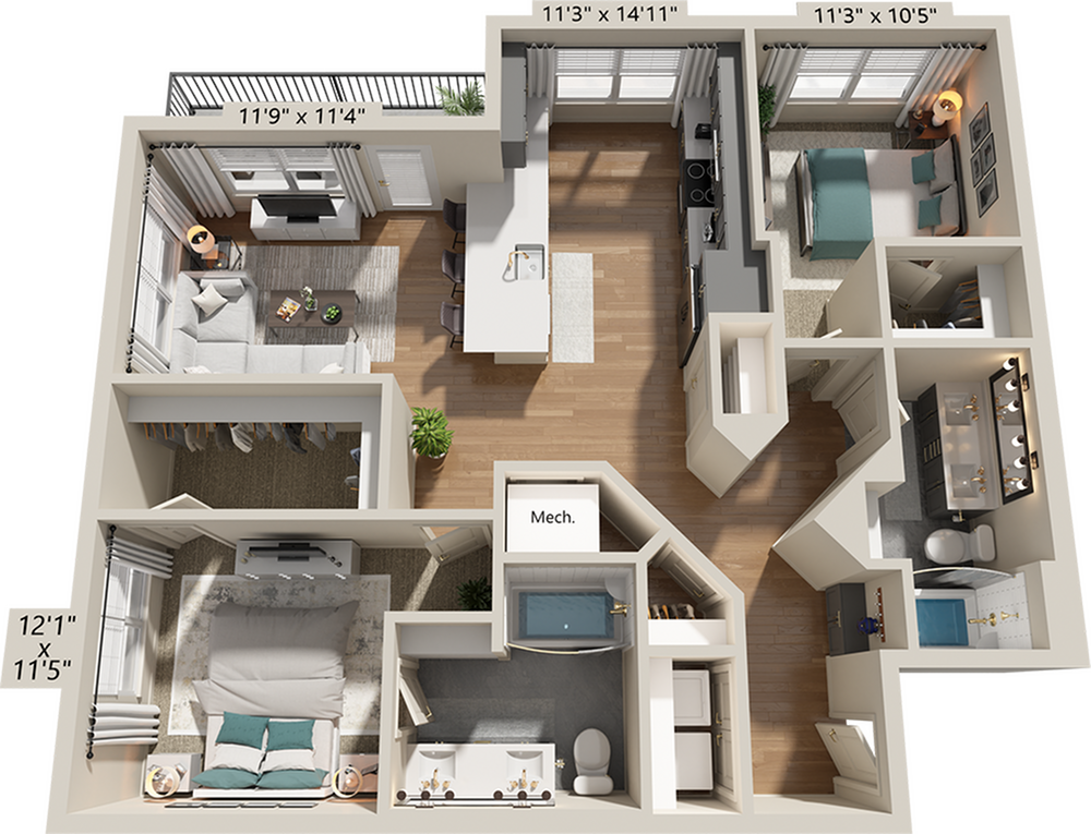 B4F floor plan