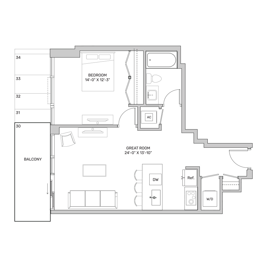 A23 floor plan