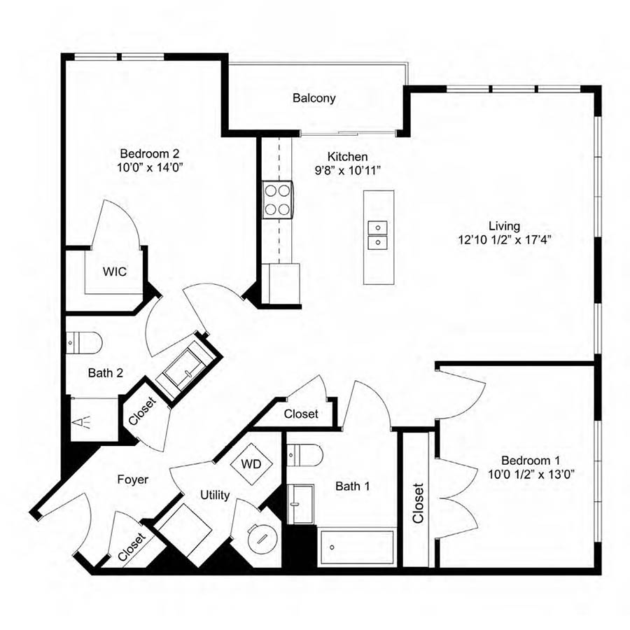 B11 2x2 floor plan