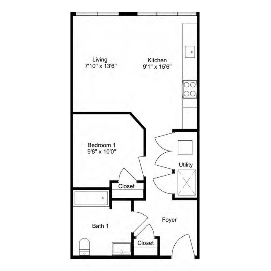 A3 1x1 floor plan