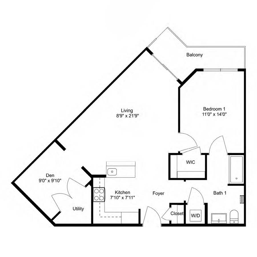 A-9D 1Dx2 floor plan