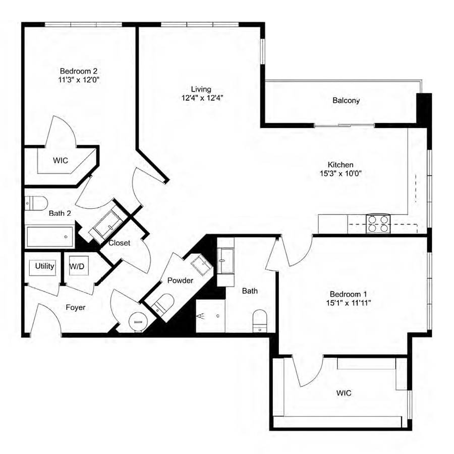 B26.2.5 2x2.5 floor plan