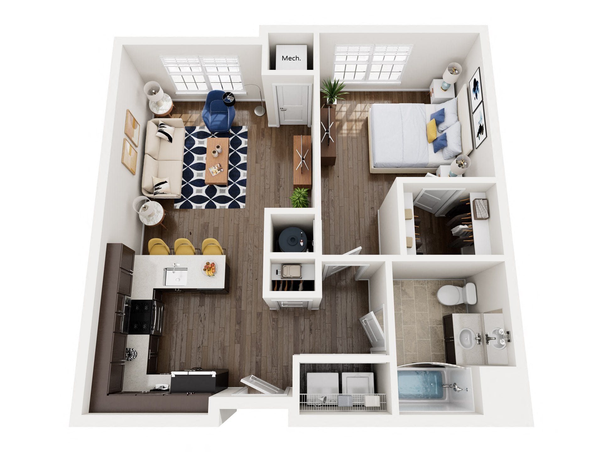 B-1 floor plan