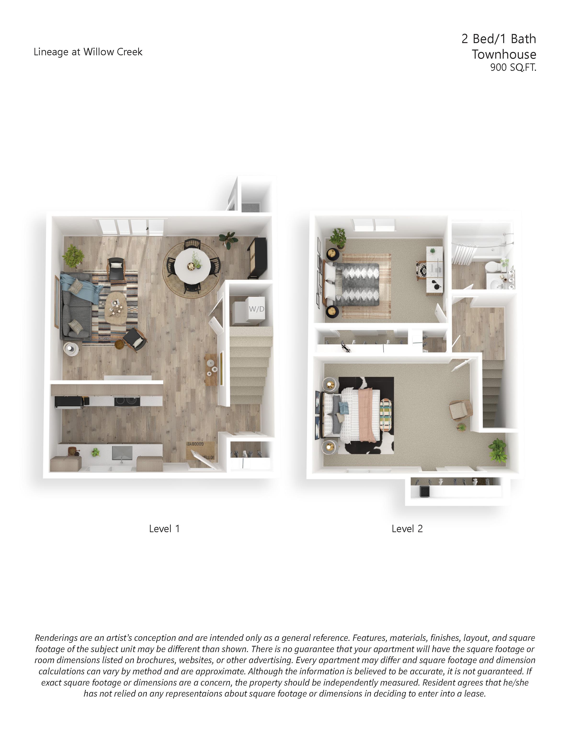 2x1 Premium Townhome floor plan